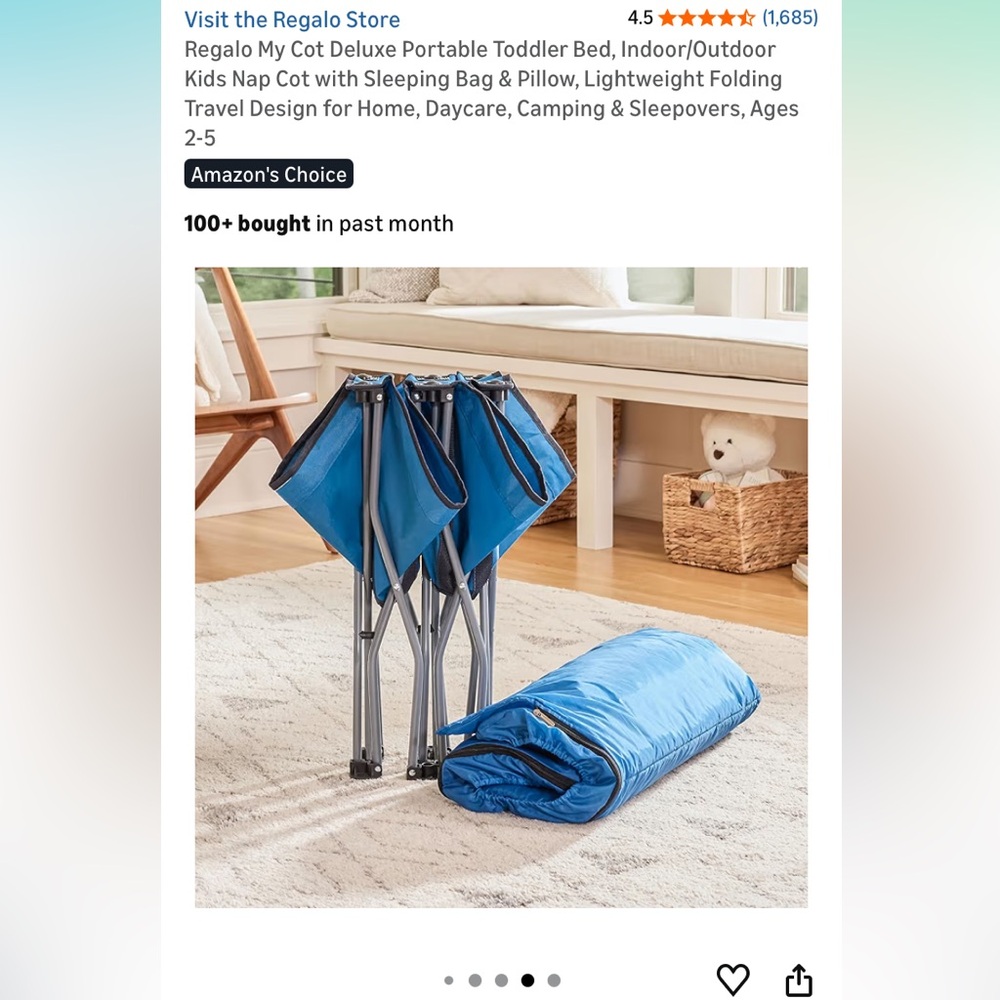 Regalo Portable Toddler Bed - Picture 8 of 8